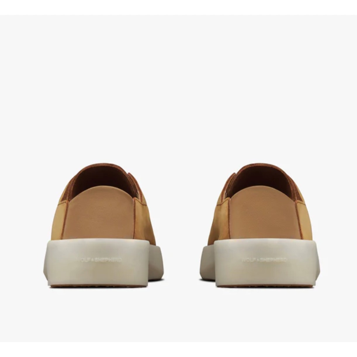 Wolf & Shepherd Mens 7.5 Womens 9 Cruise Ace Slip On Sneakers Tan Leather Nib — image 4 of 8